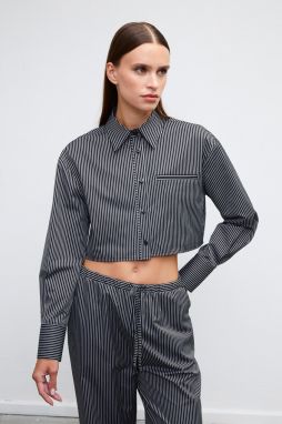 VATKALI Poplin cropped shirt