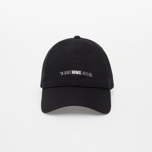 A BATHING APE Metal Logo Pin Cap Black