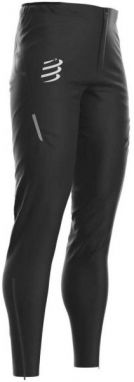 Compressport HURRICANE WATERPROOF 10/10 Pánske bežecké nohavice, čierna, veľkosť
