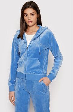 Juicy Couture Mikina Robertson Class JCAP176 Modrá Slim Fit