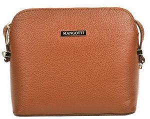 Mangotti Kožená crossbody kabelka AW20MG1501 Cognac