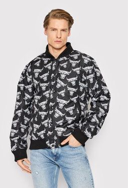 New Era Bundy bomber Chicago Bulls All Over Logo 12893178 Čierna Regular Fit