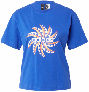 ADIDAS SPORTSWEAR Funkčné tričko 'Farm Graphic'  kráľovská modrá / svetložltá / svetločervená / biela