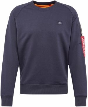 ALPHA INDUSTRIES Mikina 'X-Fit'  námornícka modrá / červená / čierna / biela