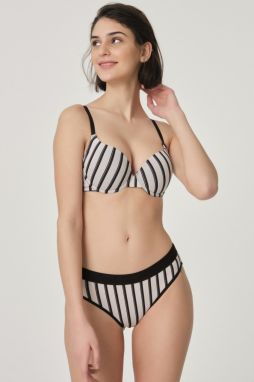 Dagi Black and Skin White Cheekini Panties