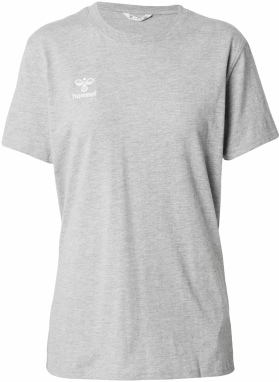 Hummel Funkčné tričko 'Go 2.0'  sivá melírovaná / biela
