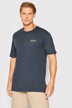 Hurley Tričko Oao Slashed MTS0030070 Tmavomodrá Regular Fit