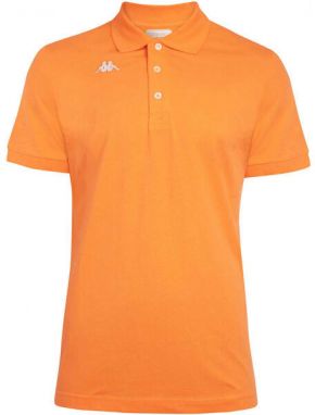 Kappa LOGO DIRK MSS Pánske tričko polo, oranžová, veľkosť