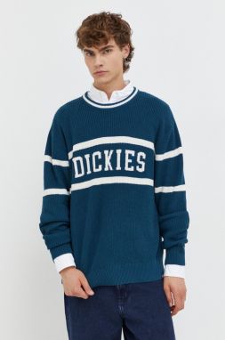 Bavlnený sveter Dickies tmavomodrá farba