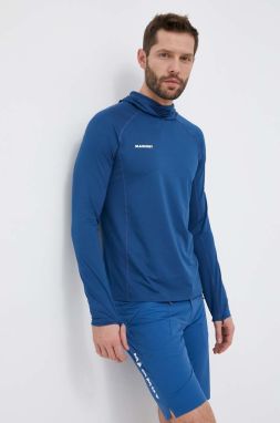 Športové tričko s dlhým rukávom Mammut Selun FL tmavomodrá farba, jednofarebné