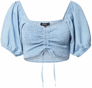 Missguided Tričko 'CHAMBRAY'  svetlomodrá