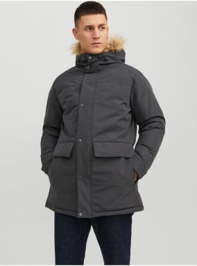 Gray Men's Winter Parka Jack & Jones Champ - Mens