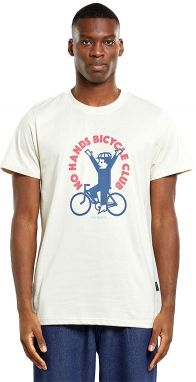 Dedicated T-shirt Stockholm No Hands Oat White