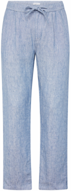 KnowledgeCotton Apparel Plisované nohavice  modrá melírovaná