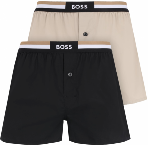 BOSS Black Pyžamové nohavice  kapučíno / kaki / čierna / biela