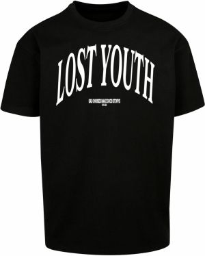Lost Youth Tričko 'Classic V.1'  čierna / biela