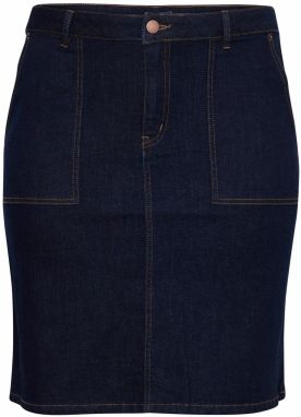 KAFFE CURVE Sukňa 'Milla'  modrá denim