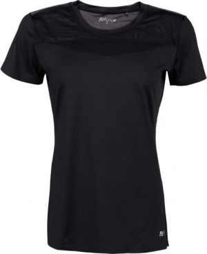 Fitforce KIRSI Dámske fitness tričko, čierna, veľkosť
