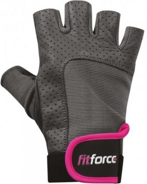 Fitforce PFR01 Fitness rukavice, sivá, veľkosť