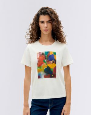 Thinking MU Colors Feuz Ida T-Shirt SNOW WHITE