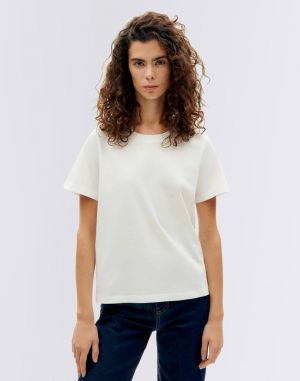 Thinking MU White Ida T-Shirt WHITE