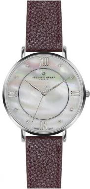 Frederic Graff Silver Liskamm Lychee bordeaux Leather FAJ-B016S