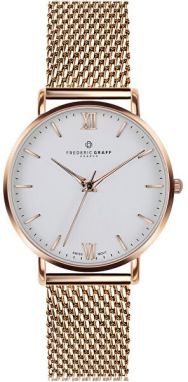 Frederic Graff Rose Dent Blanche Rose Gold Mesh FAG-3920