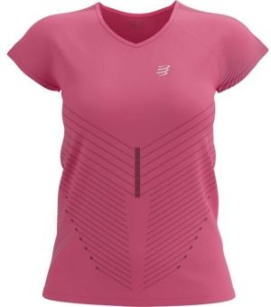 Compressport PERFORMANCE SS TSHIRT W Dámske bežecké tričko, ružová, veľkosť