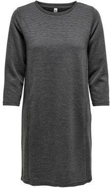 Jacqueline de Yong Dámske šaty JDYSAGA Regular Fit 15155455 Dark Grey Melange M