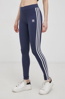 Legíny adidas Originals HD2347 dámske, tmavomodrá farba, jednofarebné