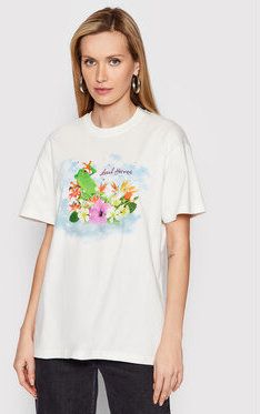 Local Heroes Tričko Lost In Paradise SS22T0002 Biela Oversize