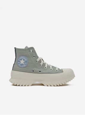 Svetlozelené dámske členkové tenisky na platforme Converse Chuck Taylor All Star Lugged 2.0