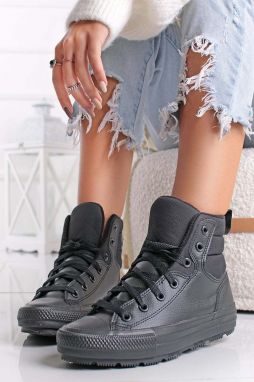 Čierne vysoké tenisky Chuck Taylor All Star Berkshire Boot High Top