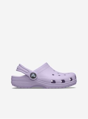 Svetlofialové dievčenské papuče Crocs