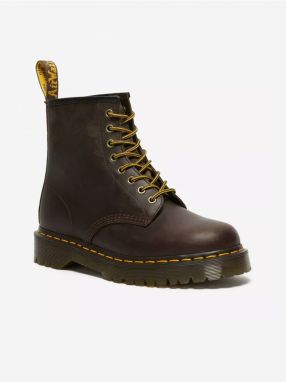 Hnedé dámske kožené členkové topánky Dr. Martens 1460 Bex