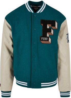 FUBU Prechodná bunda  béžová / zelená / čierna