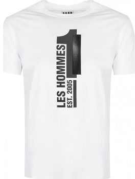 Tričká s krátkym rukávom Les Hommes  LLT205 721P | Round Neck T-Shirt
