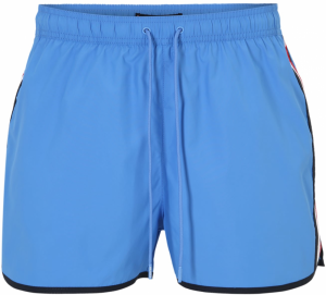 Tommy Hilfiger Underwear Plavecké šortky 'RUNNER'  námornícka modrá / kráľovská modrá / červená / biela