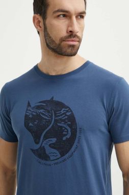 Bavlnené tričko Fjallraven Arctic Fox T-shirt pánske, vzorované, F87220