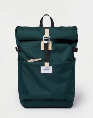 Sandqvist Ilon Dark Green with Natural Leather