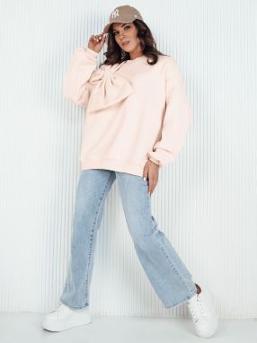 Women's oversize sweatshirt BOWLOOP peach Dstreet