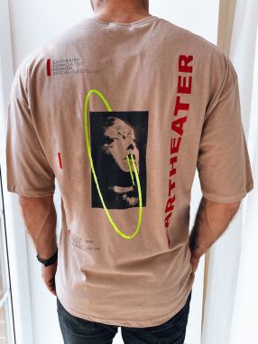 Men's T-shirt with cappuccino print Dstreet