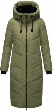 MARIKOO Zimný kabát 'Nadaree XVI'  zelená / čierna