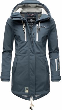 MARIKOO Funkčný kabát 'Zimtzicke'  modrosivá / biela