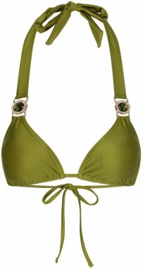 Moda Minx Bikinový top 'Amour'  olivová