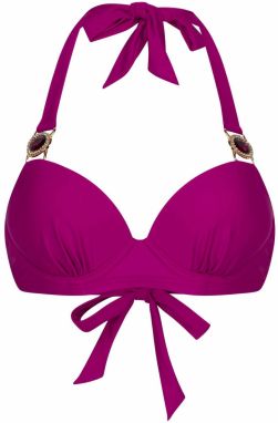 Moda Minx Bikinový top  zlatá / slivková