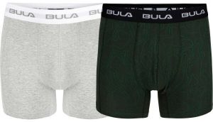 Bula 2 PK BULA BOXER Pánske boxerky, sivá, veľkosť