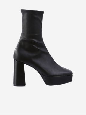 Black women's leather ankle boots with heels Högl Cora - Ladies