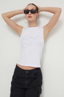 Top Juicy Couture dámsky, biela farba