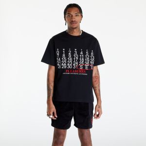 PLEASURES Calendar Heavyweight T-Shirt Black